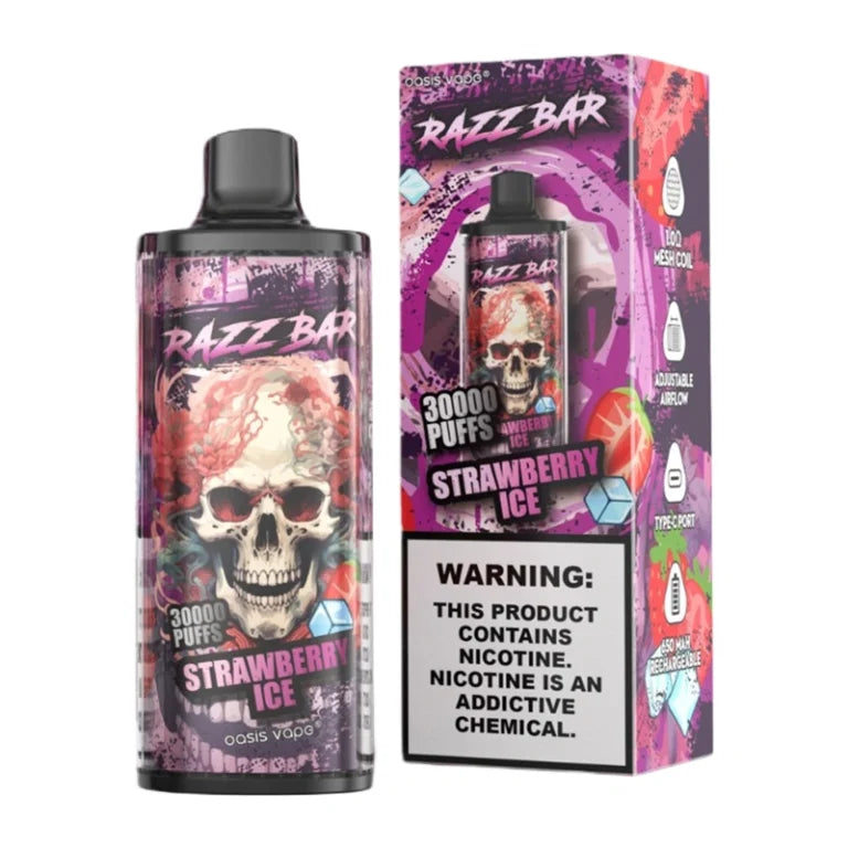 Razz Bar 30000 Puffs - Vape Jetable Non Rechargeable